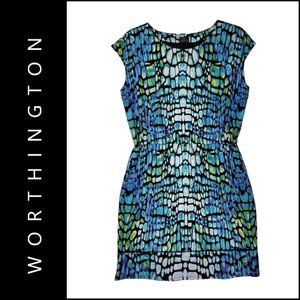 Worthington Industries Sheath Stretch Elastic Waist Dress Size 18